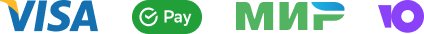 Способы оплаты: банковские карты, МИР, ЮMoney