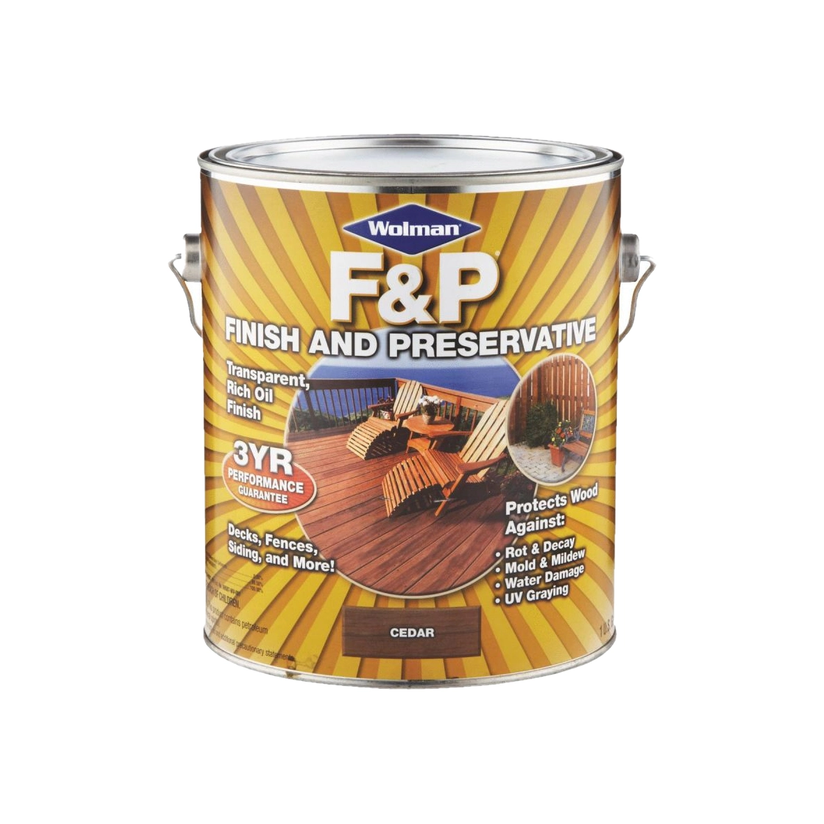 Защитное масляное покрытие Wolman F&amp;P® Finish And Preservative, 3.78 л